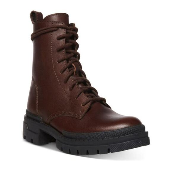 NWT Steve Madden Jamisyn Brown Leather Boots 10 - Picture 1 of 4